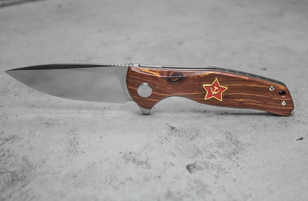 Складной нож Титан Ретро коричневый @*